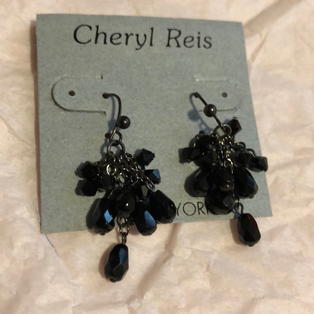 Black Dangly Earrings
